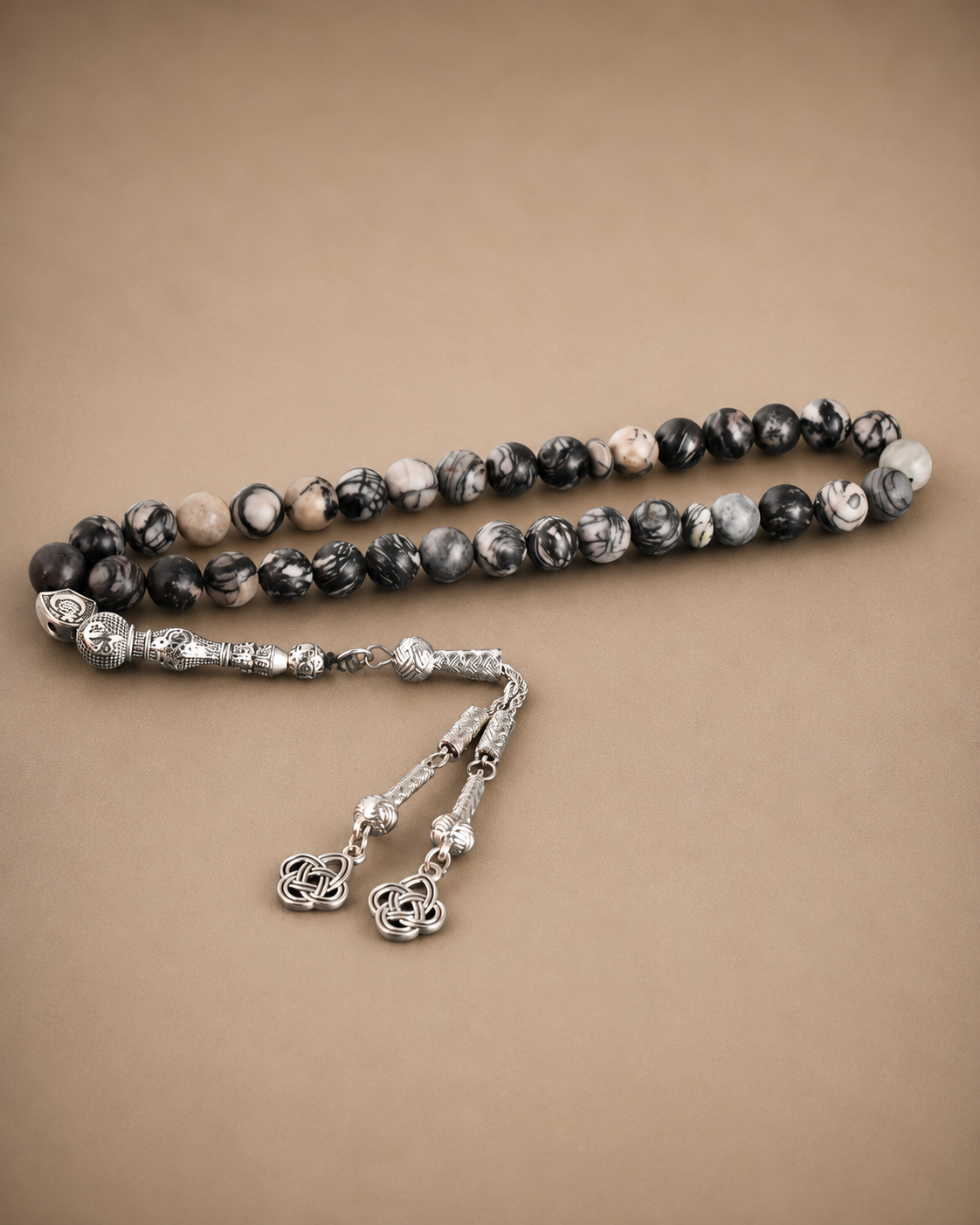 Black Network Stones Tasbih