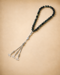 Kambaba Green Jasper Stone- 33 beads