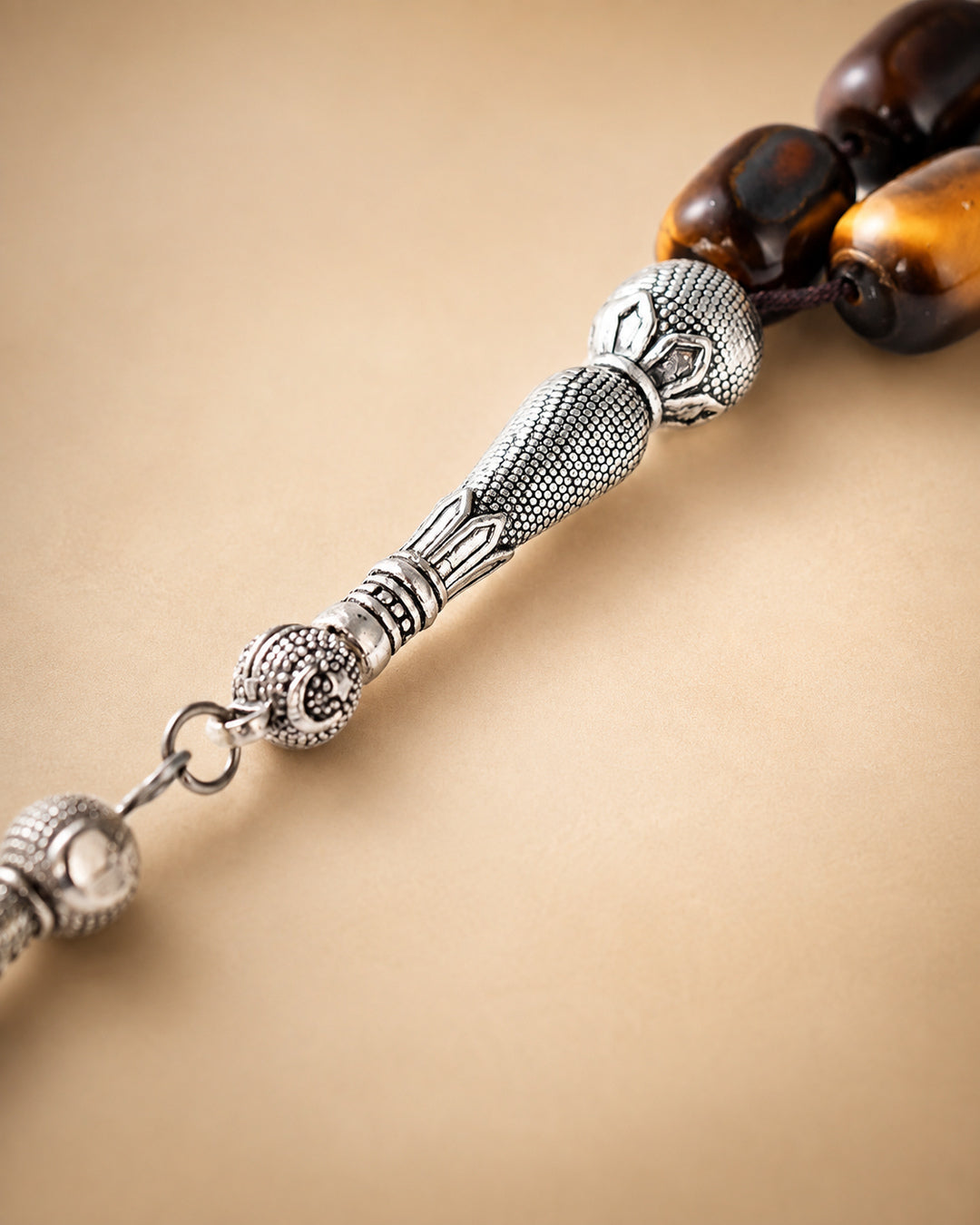 Yellow Tiger Eye Tasbih – 10×14mm | 33 Beads