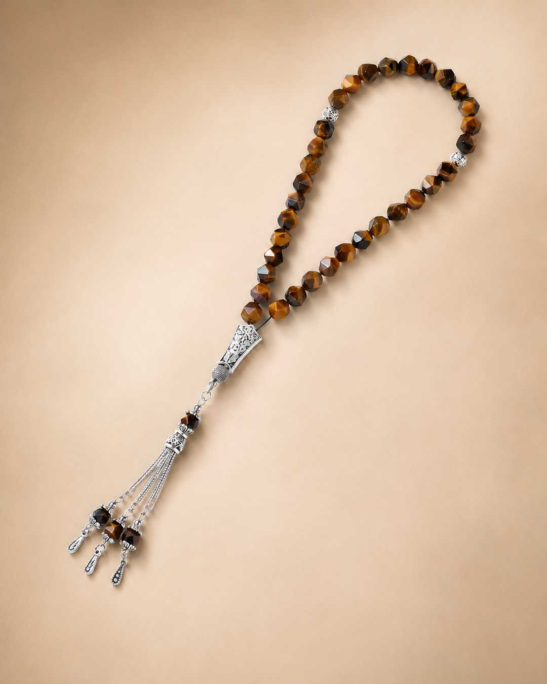 Natural Tiger Eye Stone Tasbih