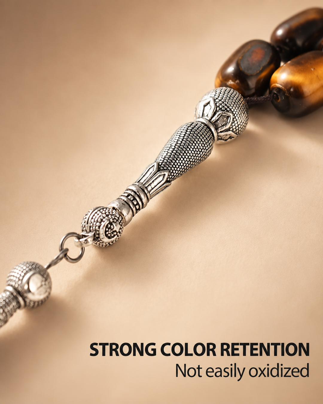 Yellow Tiger Eye Tasbih – 10×14mm | 33 Beads
